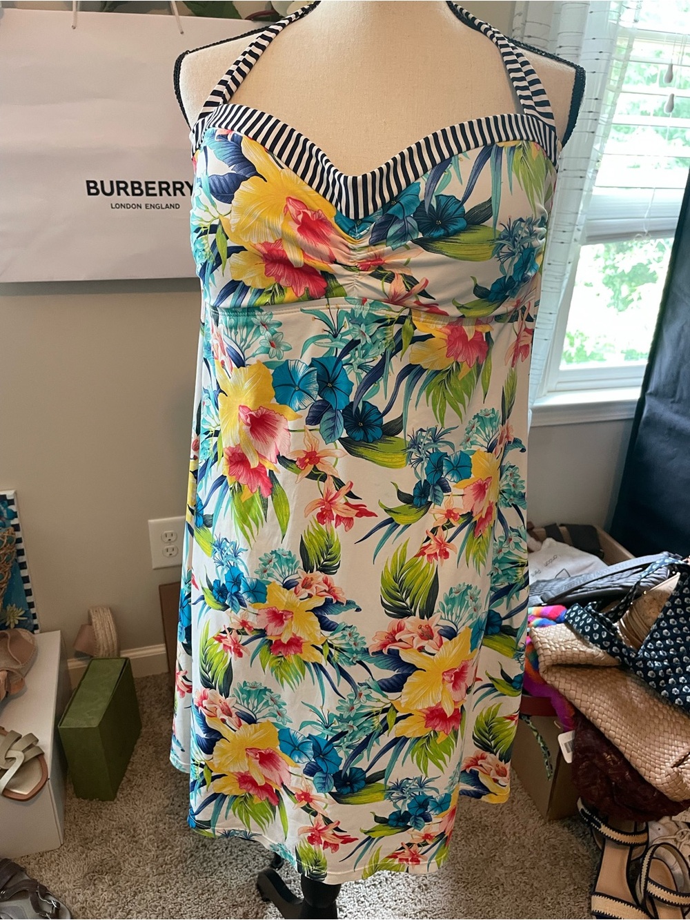 Tommy Bahama Woman’s Swim Two piece Halter Dress and Bikini bottom Sz Xl - Picture 5 of 8